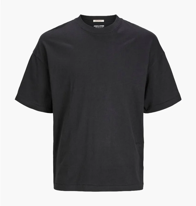 Футболка чоловіча Jack & Jones Jormilos Ss Sn Black 12256330-BLACK