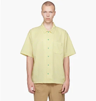 Сорочка чоловіча Brain Dead Micro Check Yellow BDS23T36003060GR23