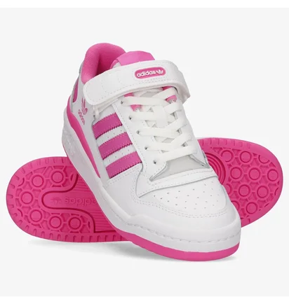 Кроссовки детские Adidas Forum Low J White/Pink FY7967