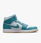 Кросівки чоловічі Air Jordan Air 1 Mid Shoes White/Light Blue DQ8426-400