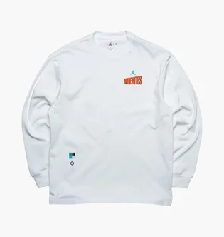 Свитшот мужской Air Jordan Flight Mvp 85 L/S Tee White Dv8428-100