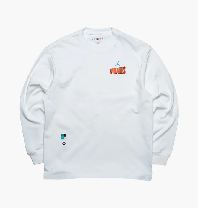 Свитшот мужской Air Jordan Flight Mvp 85 L/S Tee White Dv8428-100