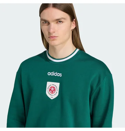 Свитшот мужской Adidas Badge Crewneck Green JX3066