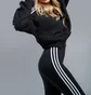 Штаны женские Adidas 3-Stripes Black GN4504