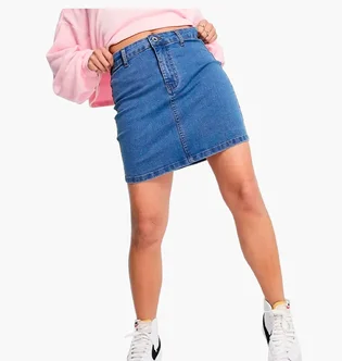Спідниця жіноча DTT Petite Clara High Waisted Blue 11791245