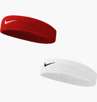 Пов'язка на голову Nike Swoosh Headband 2 White/Red NNN07-101-601