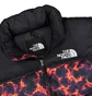 Пуховик унісекс The North Face 1996 Retro Nuptse Marble Camo Print Black/Orange NF0A5IX429K