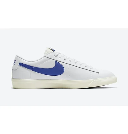 Кроссовки мужские Nike Blazer Low Leather White/Blue CI6377-107