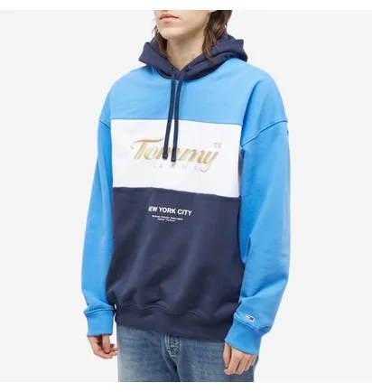 Худи мужское Tommy Jeans Archive Hoody Blue/Light Blue DM0DM14200-C87