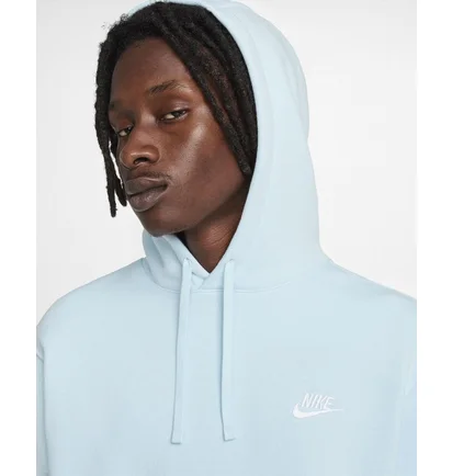 Худи мужское Nike Sportswear Club Fleece Pullover Hoodie Light Blue BV2654-474