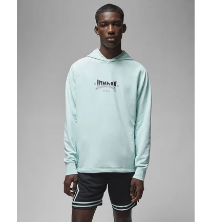 Худи мужское Air Jordan Dri-Fit Sport Graphic Fleece Pullover Hoodie Light Blue FQ6808-346