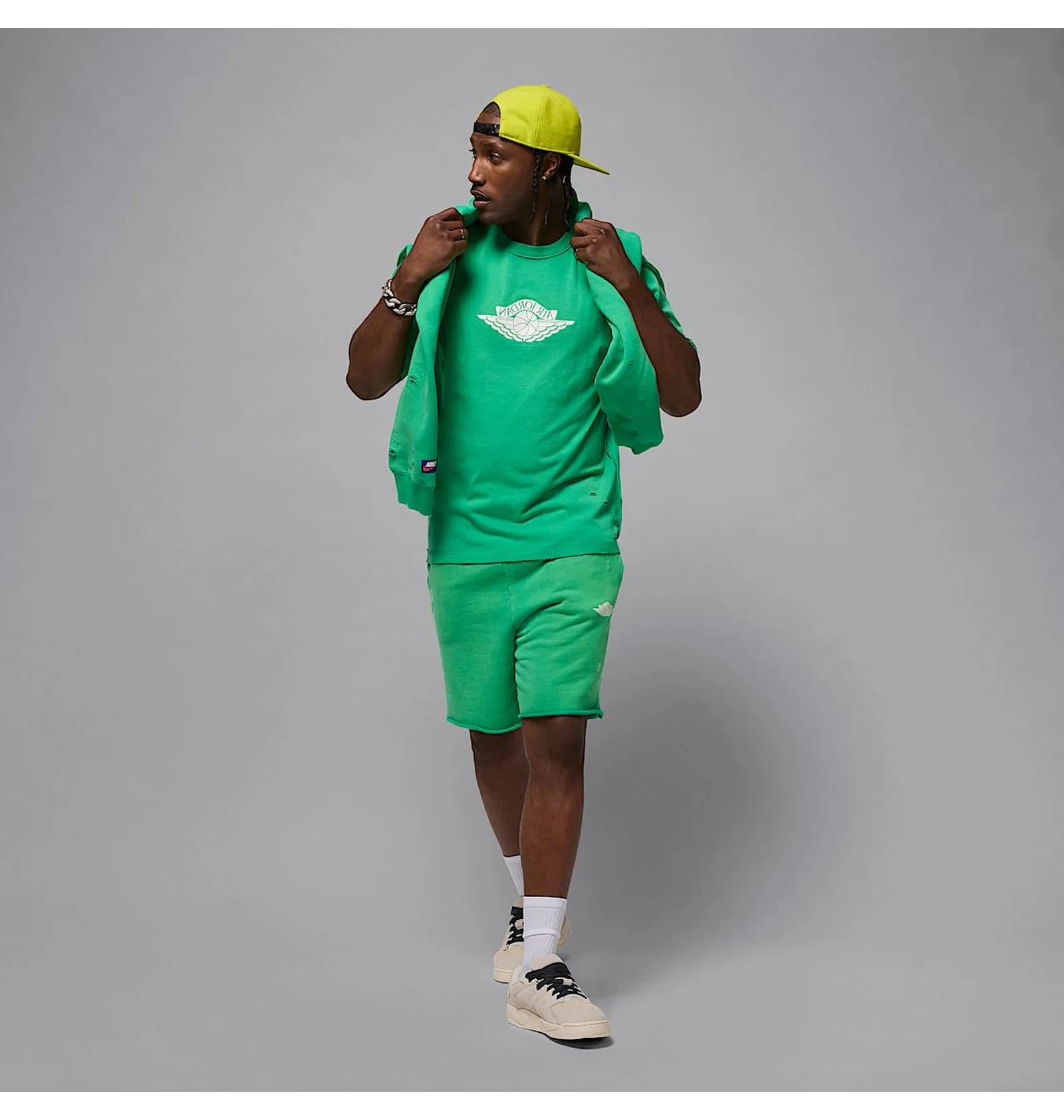 ᐉ Футболка чоловіча Air Jordan Rare Air Wsh 85 Ss Crew Green