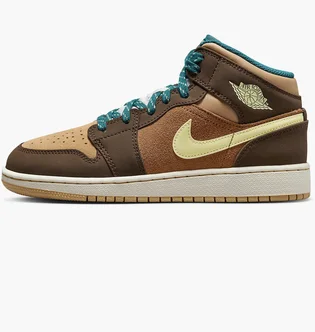 Кросівки дитячі Air Jordan 1 Mid Cacao Wow Gs Brown DZ6335-200