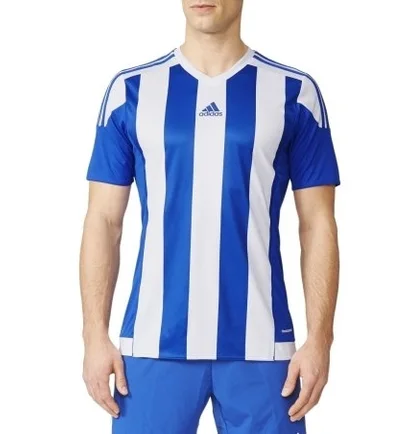 Футболка мужская Adidas Jersey Striped 15 Jsy Blue/White S16138