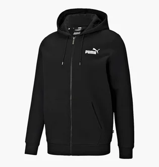 Толстовка мужская Puma Essentials Full-Zip Logo Black 586702 01
