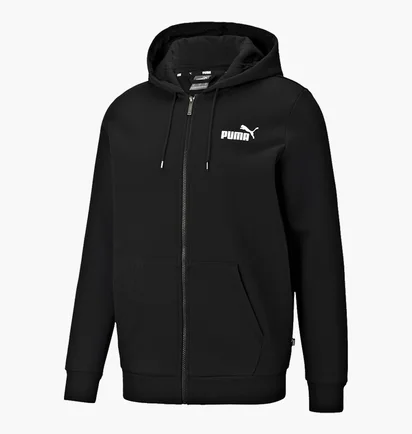 Толстовка чоловіча Puma Essentials Full-Zip Logo Black 586702-01