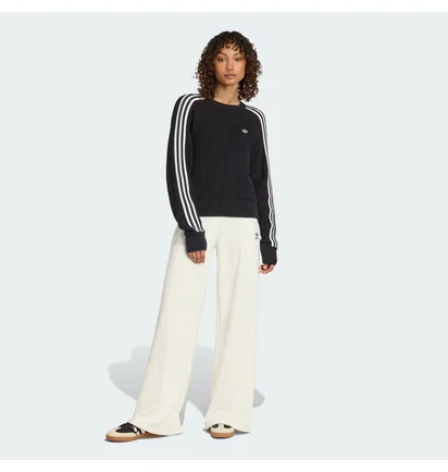 Штаны женские Adidas Essentials Winterized Wide Rib Beige JV7484