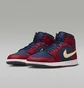 Кросівки чоловічі Air Jordan 1 Mid Se Blue/Bordo IO7449-600