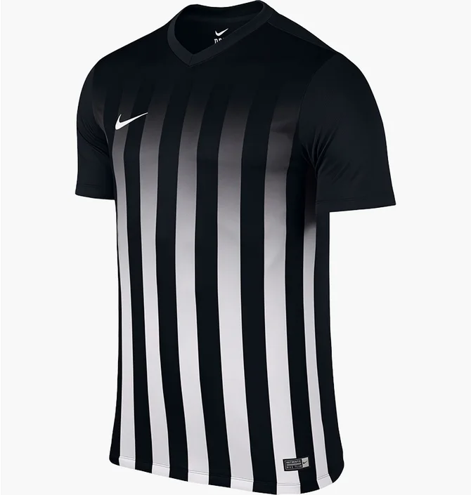 Футболка чоловіча Nike Jersey Ss Striped Division Ii Jsy Black/White 725893-010