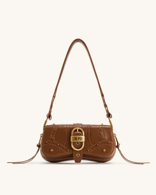 Сумка жіноча JW PEI Joy Crushed Shoulder Bag Brown BB2023BG70341JWP