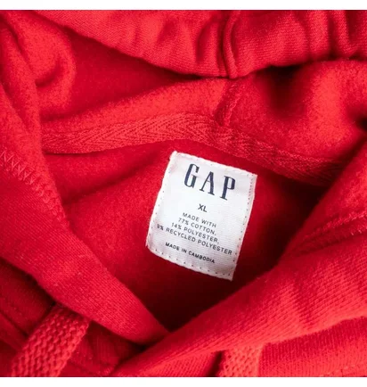 Худі чоловіче Gap Logo Hoodie Crimson Red 510981131