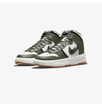 Кроссовки женские Nike Wmns Dunk High Up Khaki White/Green DH3718-103