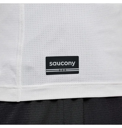Майка мужская Saucony Stopwatch Singlet White SAM800375-WH