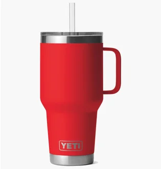 Термокружка Yeti Rambler 35Oz (1035Ml) Straw Mug Red 70000003652