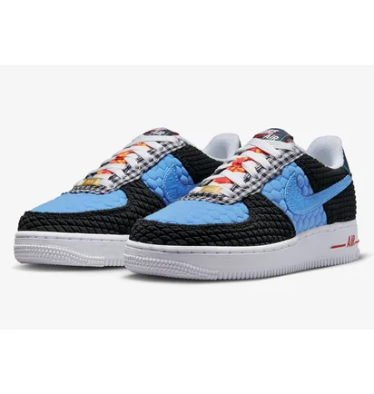 Кросівки дитячі Nike Air Force 1 Lv8 Black/Blue DZ5302-001