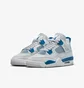 Кроссовки детские Air Jordan 4 Retro Military Blue White HF4281-141