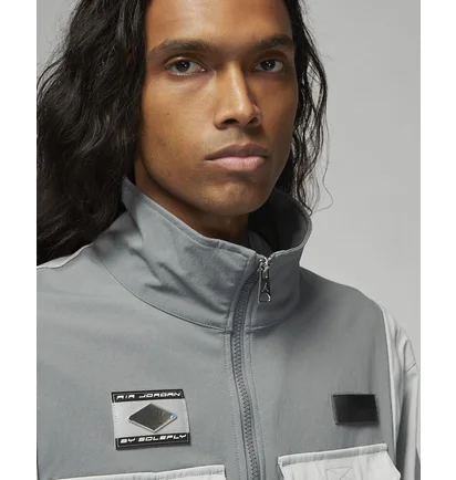 Куртка чоловіча Air Jordan X Solefly Jacket Grey Dv7515-077