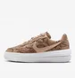 Кроссовки женские Nike Sportswear Air Force 1 Plt.Af.Orm Brown FJ4965-200