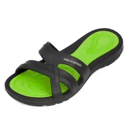 Тапочки жіночі Aqua Speed Panama 6594 Green/Black 513-38