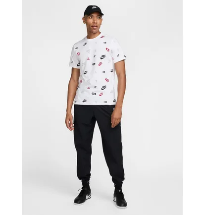 Футболка мужская Nike M Nsw Tee 12Mo Aop Sp25 White HJ0561-100