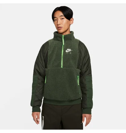 Куртка мужская Nike Sportswear Sherpa Half Zip Jacket Carbon Green Dd6446-335