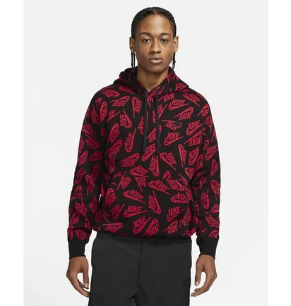 Худи мужское Nike Sportswear Sport Essentials+ Black/Red DD4847-657