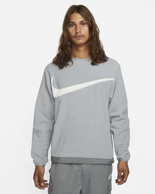 Свитшот мужской Nike Club+ MenS Fleece Winterized Crew Grey DQ4894-073