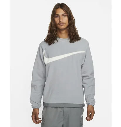 Свитшот мужской Nike Club+ MenS Fleece Winterized Crew Grey DQ4894-073