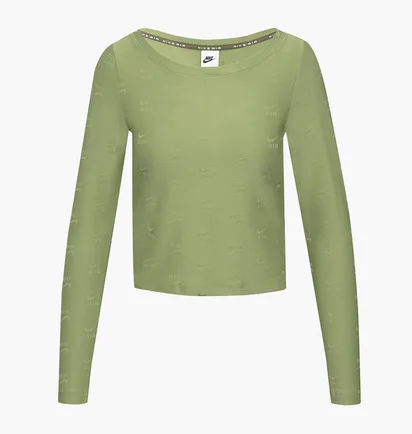 Лонгслив женский Nike T-Shirt W Nsw Air Aop Ls Top Olive DQ6919-334
