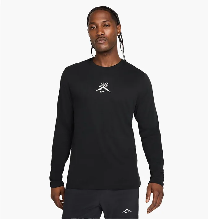 Лонгслив мужской Nike Df Ls Trail Ssnl Black HJ3601-010