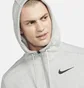 Толстовка чоловіча Nike Dry Men's Dri-FIT Hooded Fitness Full-Zip Grey CZ6376-063