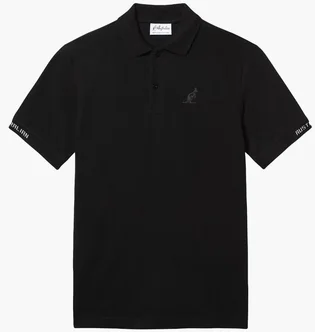 Поло чоловіче AUSTRALIAN Logos Polo Pique El R-Fit Black LSUPO0063-003