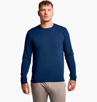 Лонгслів чоловічий Saucony Triumph Long Sleeve Blue SAM800400-NV
