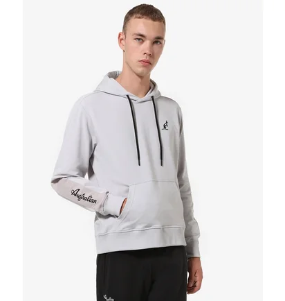 Худи мужское AUSTRALIAN City Fleece-Slam Hoodie Grey LSUFE0018-733