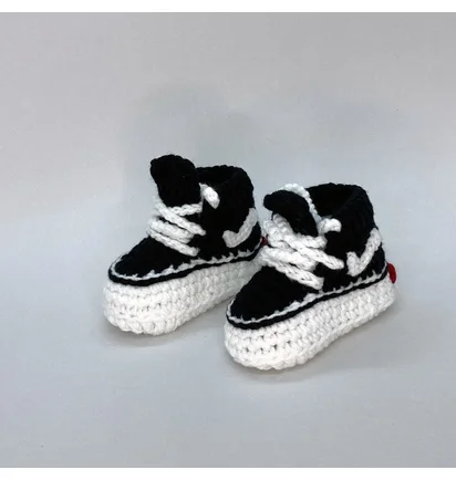 Кросівки дитячі Baby Sneakers Vans Sk8-Hi Black VASK8