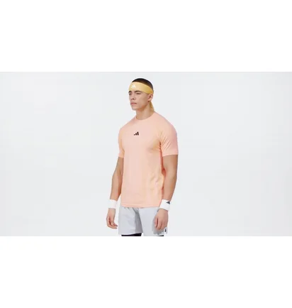 Футболка чоловіча Adidas Tennis Pro Seamless Aeroready Freelift Peach IT4025