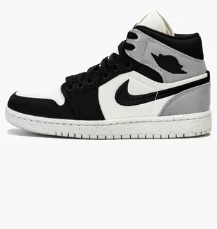 Кросівки жіночі Air Jordan 1 Retro Mid Se Light Steel Black/White DV0427-100