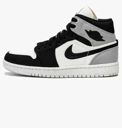 Кроссовки женские Air Jordan 1 Retro Mid Se Light Steel Black/White DV0427-100