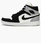 Кроссовки женские Air Jordan 1 Retro Mid Se Light Steel Black/White DV0427-100