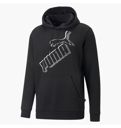 Худи мужское Puma Essentials+ Big Logo Hoodie Black 849864-01